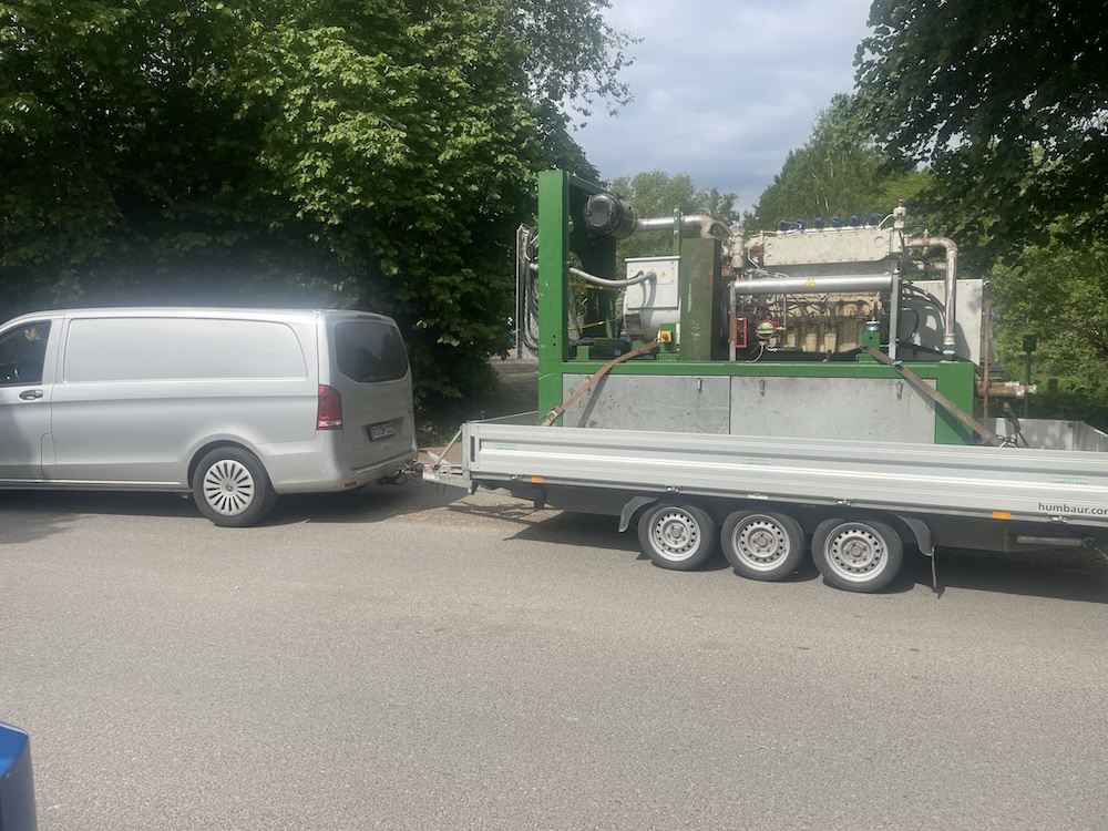 Biogas - Mobiles Blockheizkraftwerk