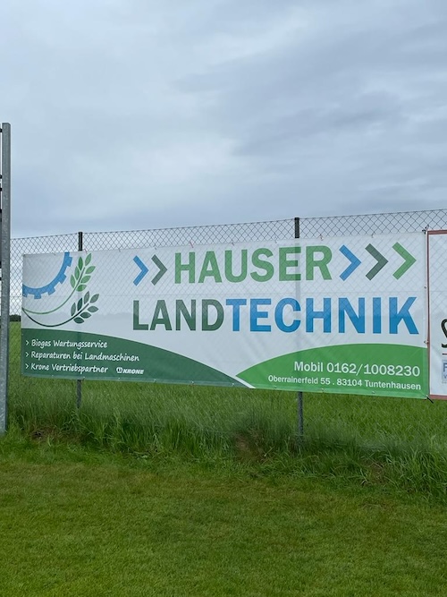 Hauser Landtechnik Werbebanner